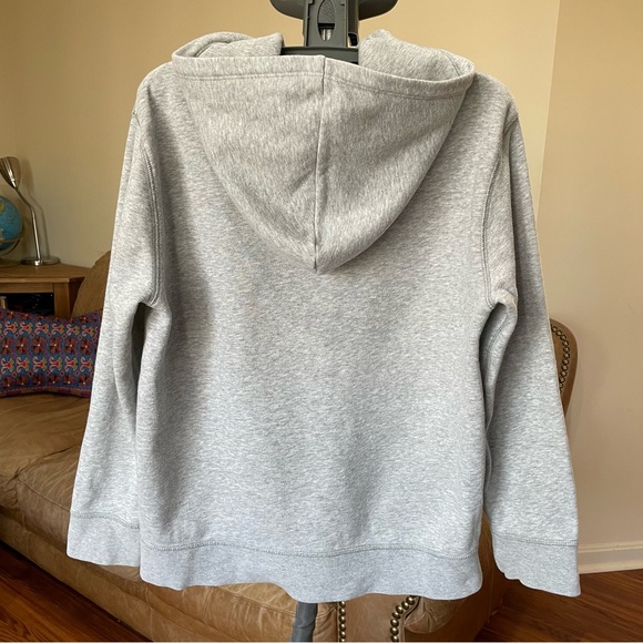 EUC GAP Kids Holiday / Christmas Logo Hoodie w/ Red & Green Mountains - Picture 9 of 12